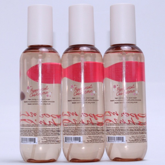NEW EOS Peppermint Cashmere Body Mist 6 Oz Holiday Limited LOT OF 3 - Picture 2 of 6